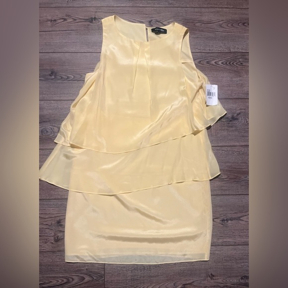 NWT Alex + Alex silk layered dress size small or 6 - Picture 3 of 5